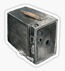 vintage brownie camera Sticker
