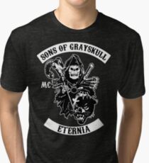 SONS OF GRAYSKULL!! (BLACK) Tri-blend T-Shirt