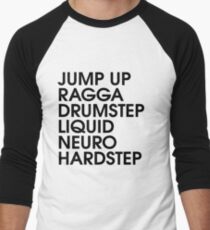Junglist dnb genres Men's Baseball ¾ T-Shirt