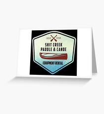 Paddle & Canoe Equipment Rental Greeting Card