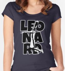 Kawhi schwarz und weiß Tailliertes Rundhals-Shirt