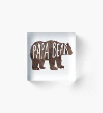 Papa Bear Acrylic Block