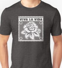 Viva La Vida (Weiße Grafik) Slim Fit T-Shirt