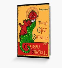 Chat Bataille Greeting Card