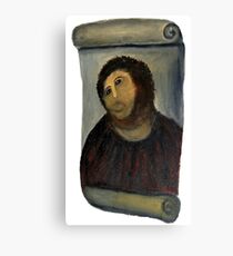 ecce homo restoration Canvas Print