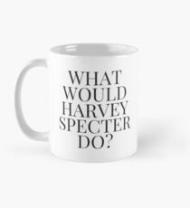 Was würde Harvey Specter tun? v2 (weiß) Tasse (Standard)