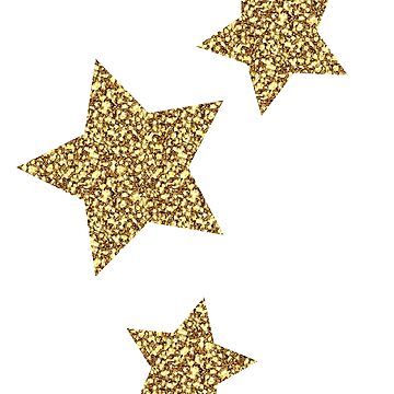 Gold Glitter Stars