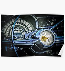 1955 Pontiac Star Chief Lenkrad Emblem -0103c Poster