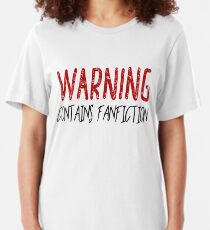 Warnung Enthält Fanfiction Slim Fit T-Shirt