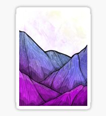 Early Morning Mountains Sticker
