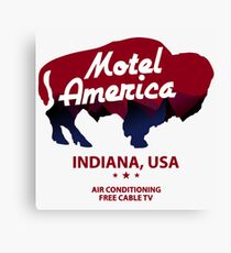 Motel America Canvas Print