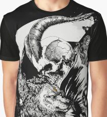 Skull Boy and the Wolf Graphic T-Shirt