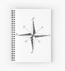 Compass Rose Spiral Notebook