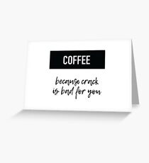 Kaffee Grußkarte