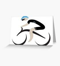 The Cyclist - Team Sky Greeting Card