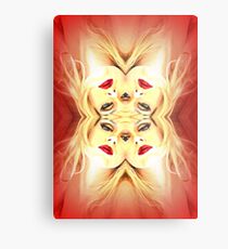 Red lips Metal Print