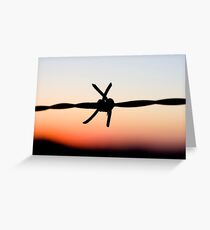 On the Wire Greeting Card