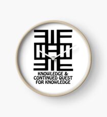 T-Shirt Adinkra Symbol: Quest for Knowledge Clock