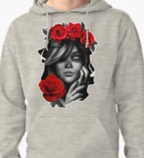 Day Of The Dead Woman Pullover Hoodie