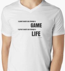 Great Coach John Wooden Quote V-Neck T-Shirt