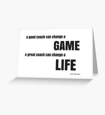 Tarjeta de felicitación Gran entrenador John Wooden Quote