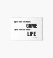 Great Coach John Wooden Quote Art Board