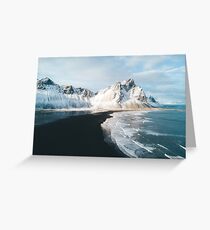 Iceland beach at sunset - Landscape Photography Greeting Card