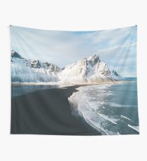 Iceland beach at sunset - Landscape Photography Wall Tapestry