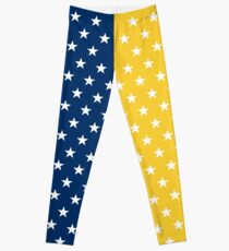 Blue and Yellow Stars Leggings