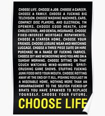 Trainspotting | Choose Life Poster