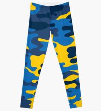 Blue and Yellow Army Leggings