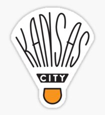 Kansas City Shuttlecock Type Sticker