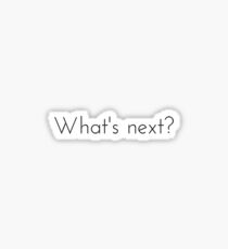 What's next? West Wing Quote Sticker