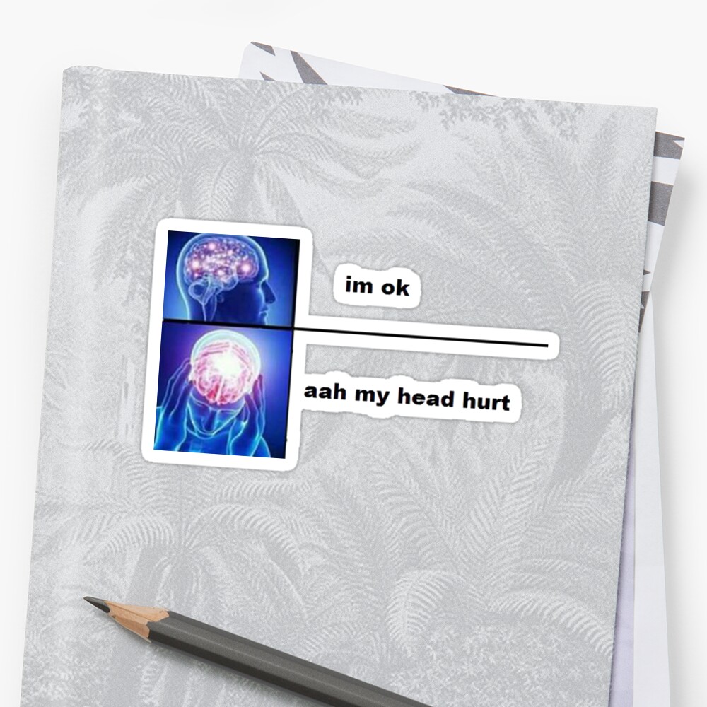 Expanding Brain Stickers By PaulMomotte Redbubble