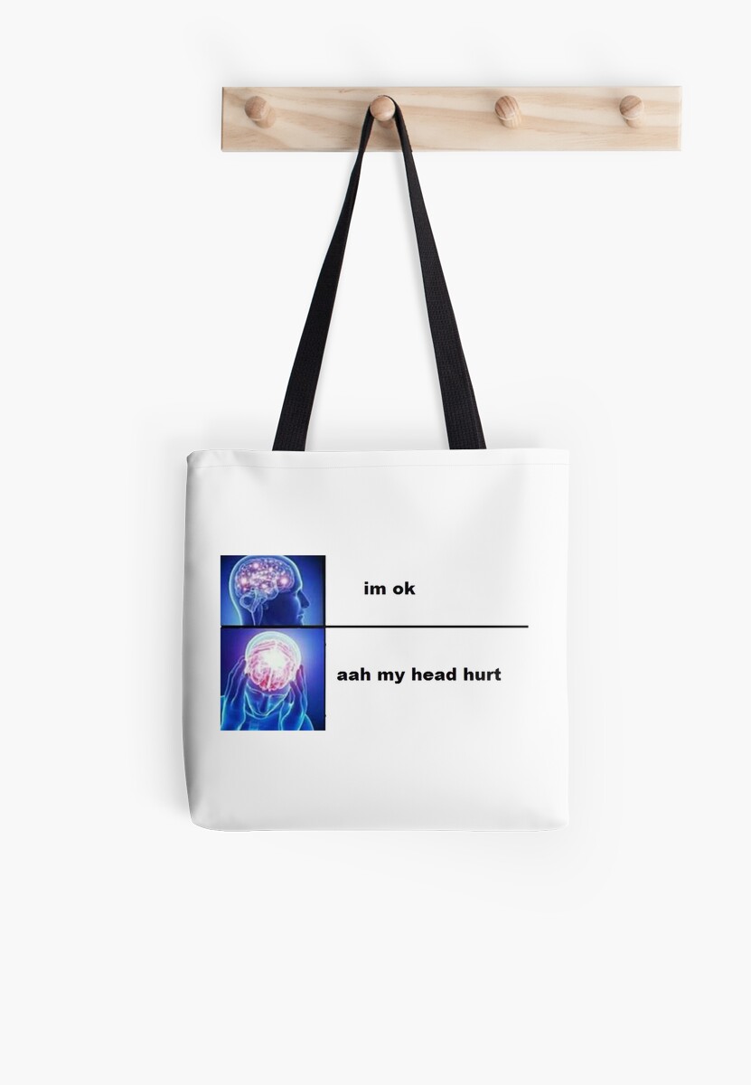 Expanding Brain Tote Bags By PaulMomotte Redbubble