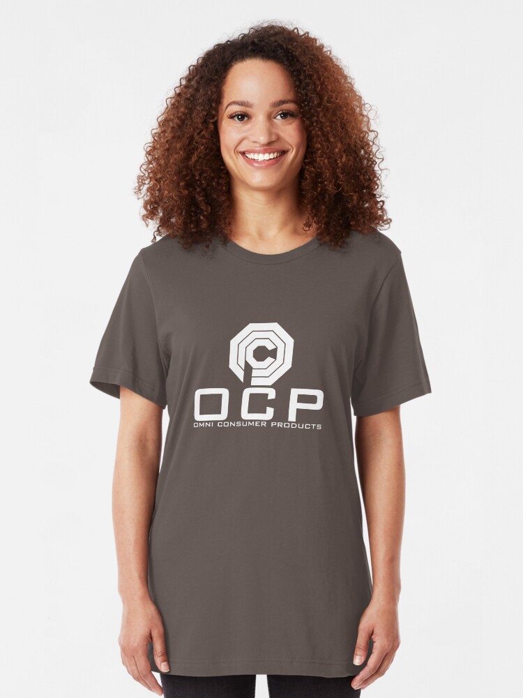 Alternate view of OCP - Omni Consumer Products Slim Fit T-Shirt