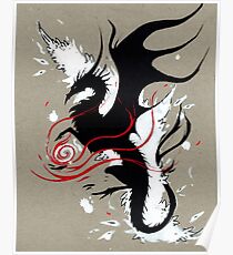 BLACK DRAGON RIBBONS Poster