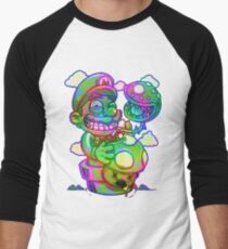 Trippy Mario Men's Baseball ¾ T-Shirt