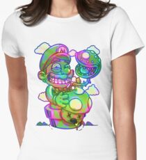 Trippy Mario Women's Fitted T-Shirt
