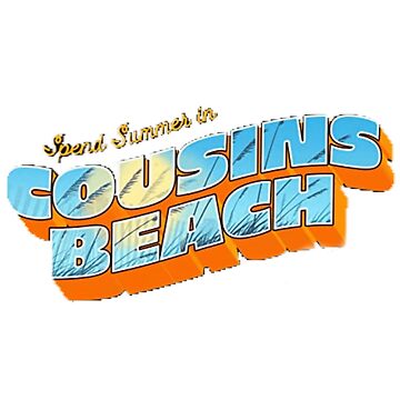 Cousins Beach The Summer I Turned Pretty Beach Sign Sticker for Sale by  two7designs