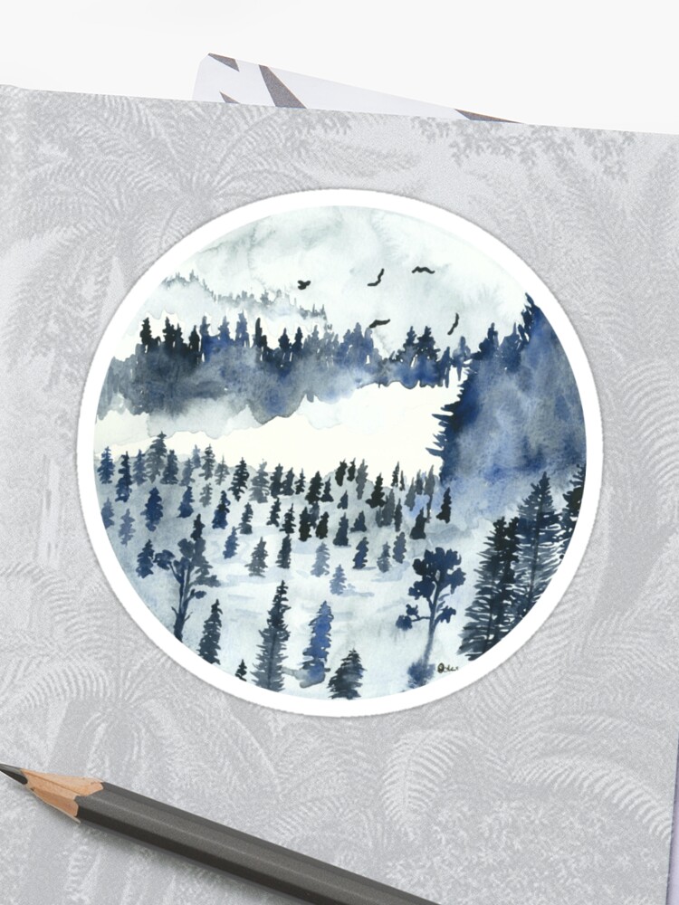 You Ll Find Me In The Forest Sticker By Kroksg Redbubble