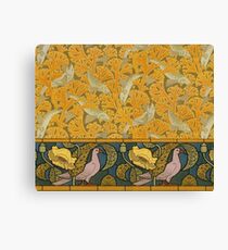 Beaux-Arts Doves and Fishes Canvas Print