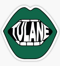Tulane Lips Sticker