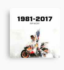 RIP nikcy hayden Canvas Print
