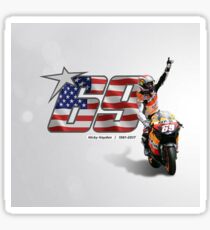 69 to nicky hayden Sticker