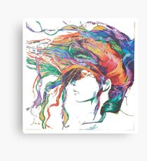 Rainbow hair Canvas Print