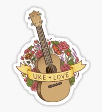 Ukulele Love Sticker