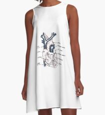 Cardio in Farbe A-Linien Kleid