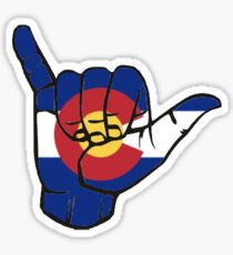 Colorado Shaka Sticker