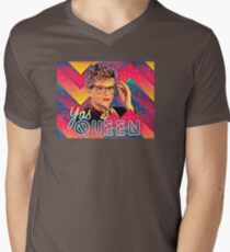 Yas to the Queen Jessica Fletcher Men's V-Neck T-Shirt
